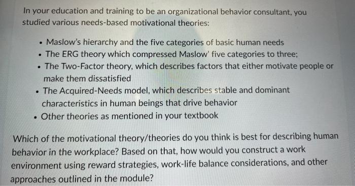 a good explanation please In your education and