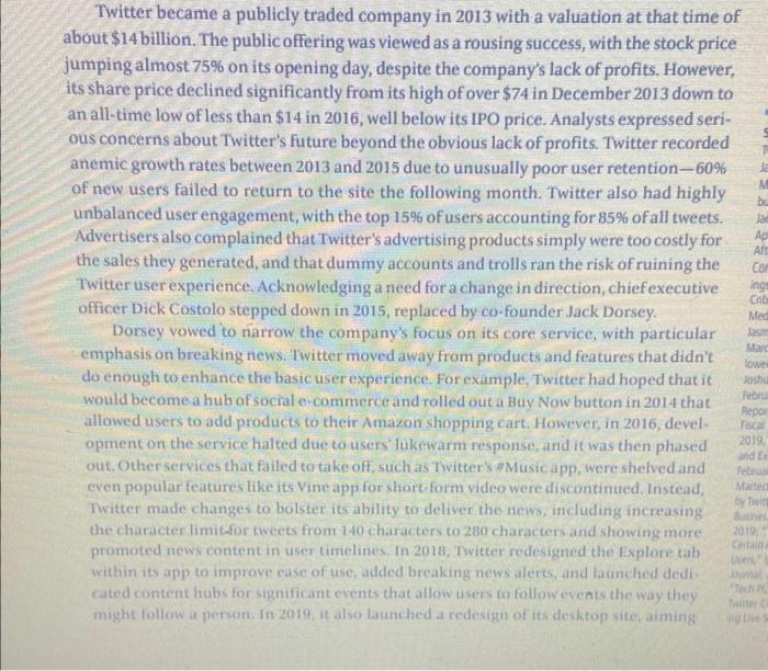 witter, the social network originally based on