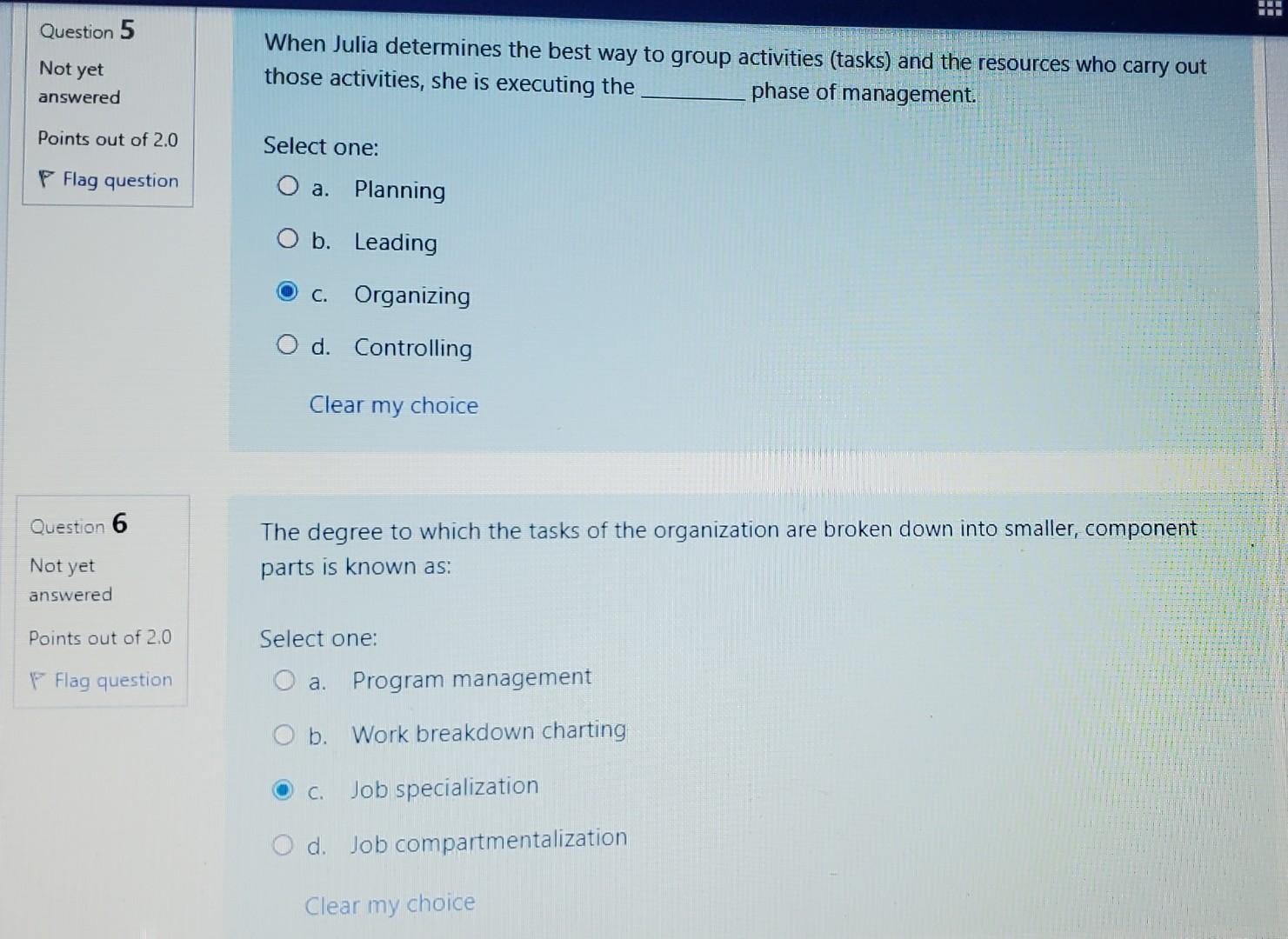 can someone please answer questions 5 and 6 When
