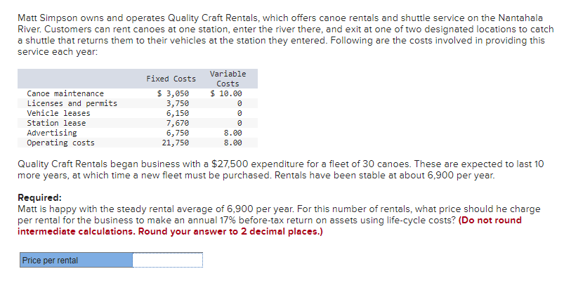 Matt Simpson owns and operates Quality Craft
