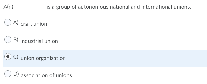 A(n) is a group of autonomous national and