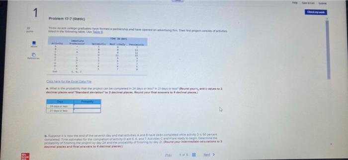 1 Problem 17-7 (State) 20 Three recent cohtees