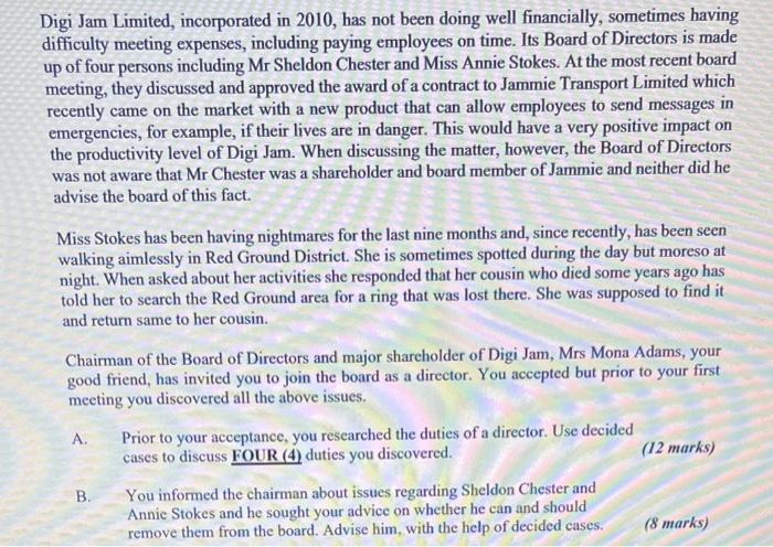 please the company act has a guide Digi Jam