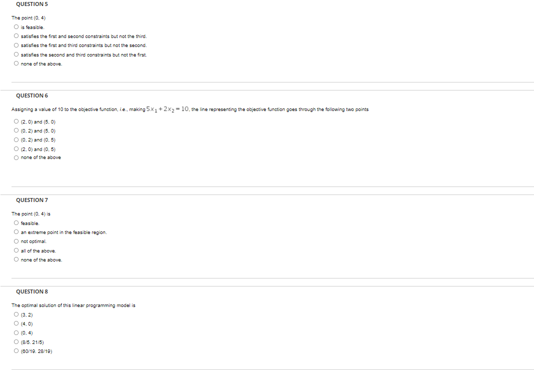 Use the following scenario and data for questions