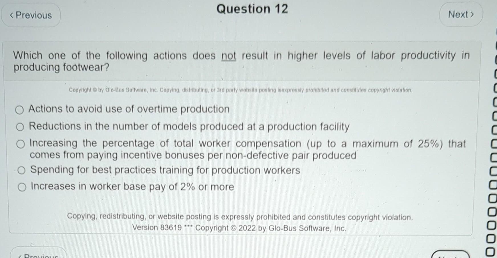 Which one of the following options is usually an