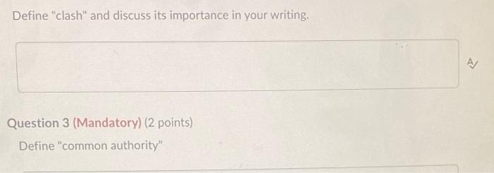 Define "clash" and discuss its importance in your