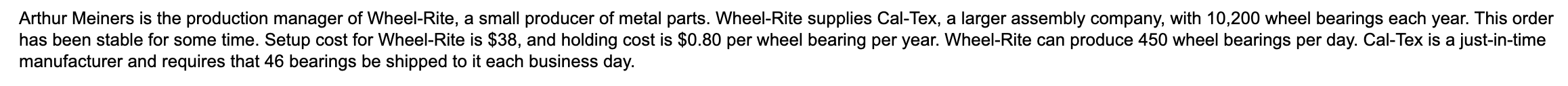 manufacturer and requires that 46 bearings be