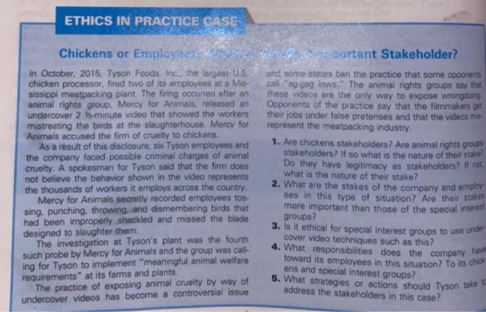 2. What are the stakes of the company and