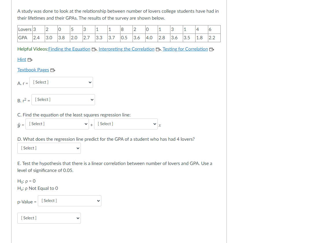 A study was done to look at the relationship