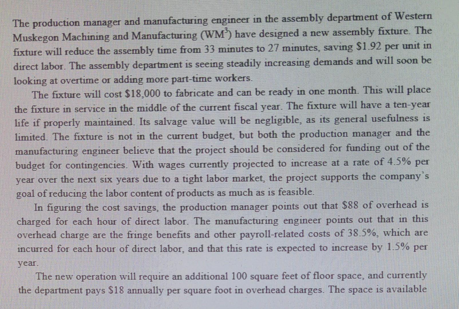 The production manager and manufacturing engineer