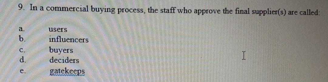 subject- marketing concept 7 8 9 7. A consumer