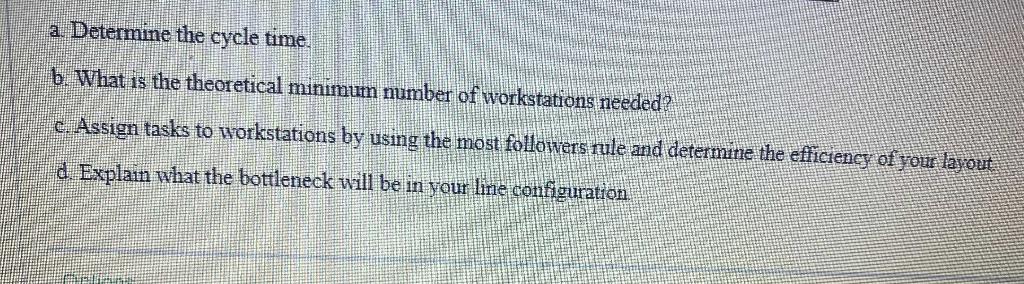 Question No. 02 Task Time (seconds) Preceding