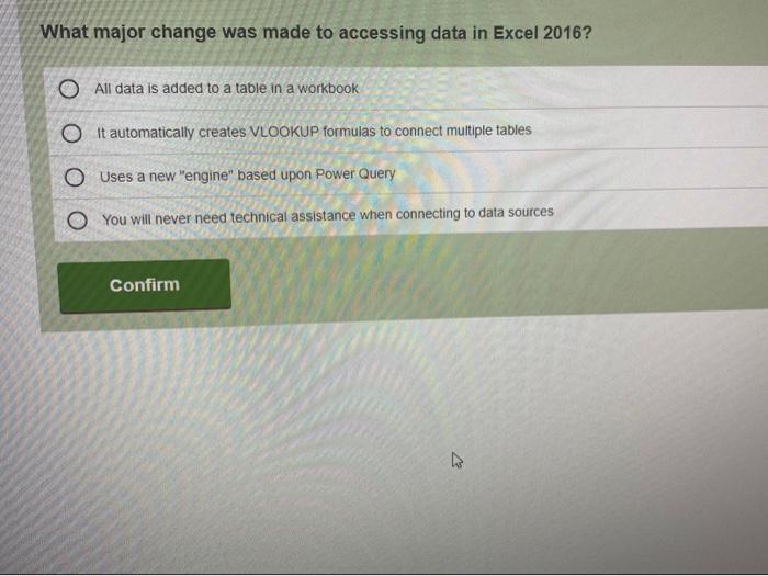 What is Contiguous data? O A method of storing