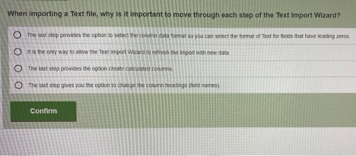 What is Contiguous data? O A method of storing