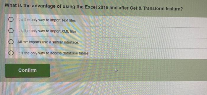 What is Contiguous data? O A method of storing