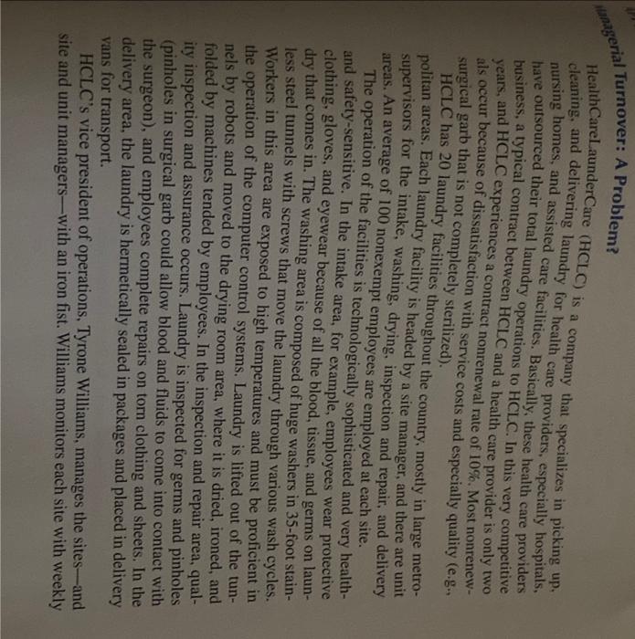 HealthCarelaunderCare (HCLC) is a company that