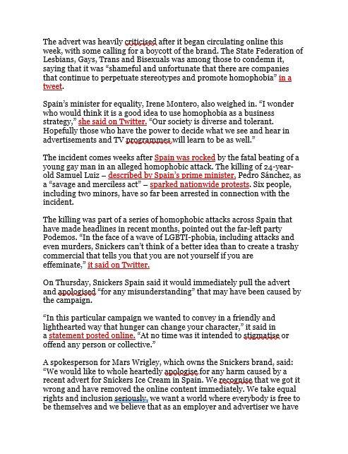 After reading the article, provide a detailed