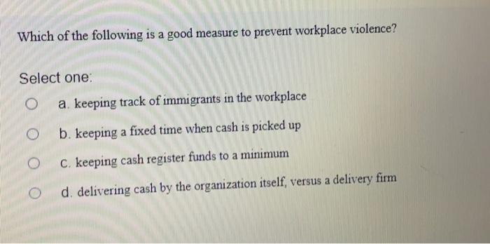 Which of the following is a good measure to