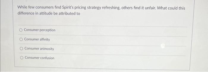 While few consumers find Spirit's pricing