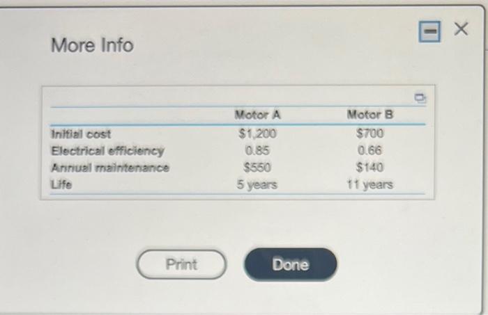 use 1,500 hours per year and the MARR =7% per