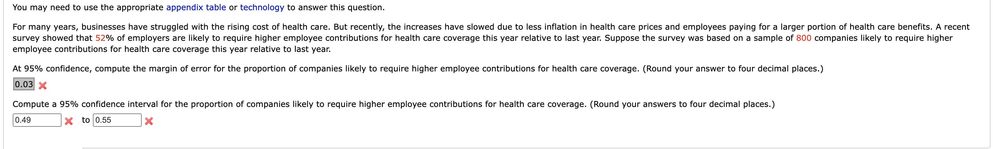 You may need to use the appropriate appendix