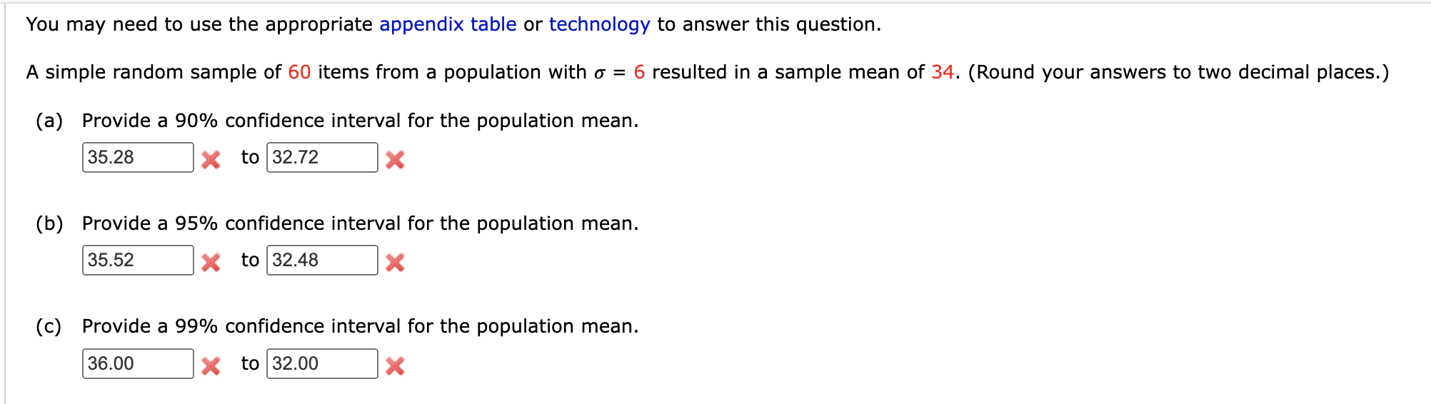 You may need to use the appropriate appendix