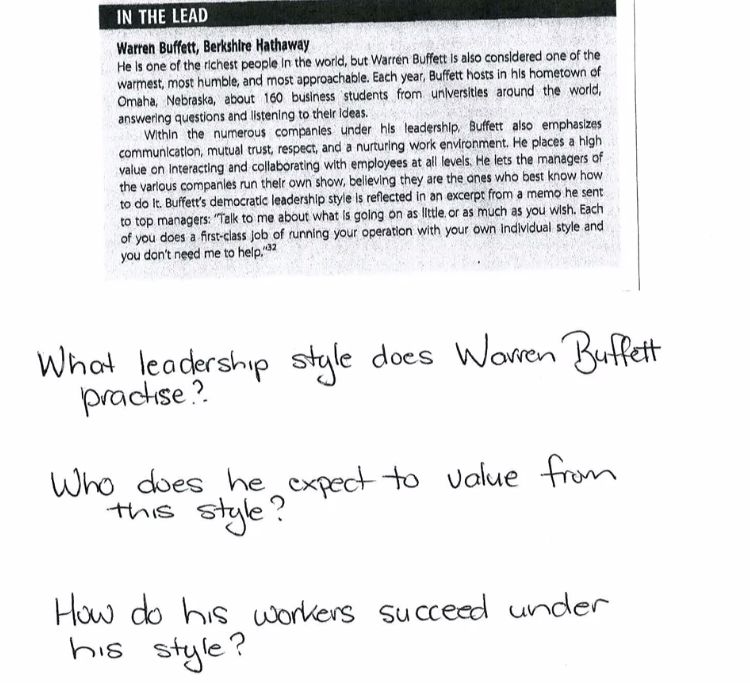 IN THE LEAD Warren Buffett, Berkshire Hathaway He