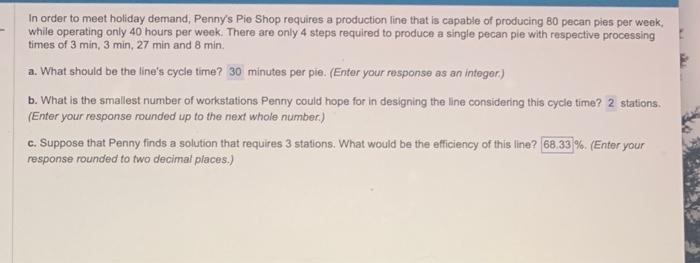 solve C In order to meet holiday demand, Penny's