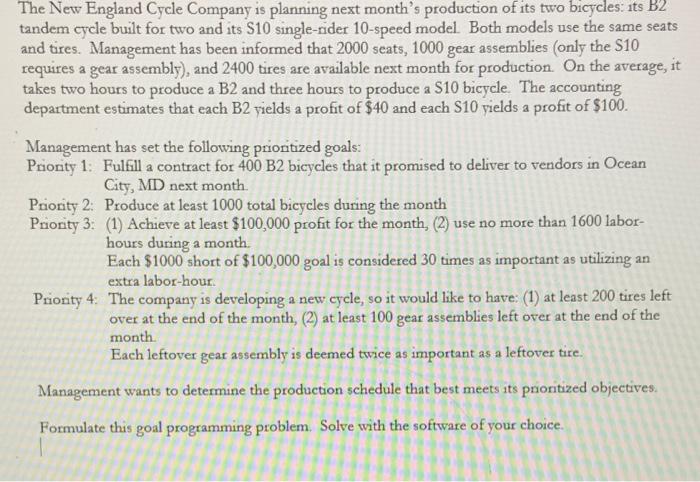 The New England Cycle Company is planning next