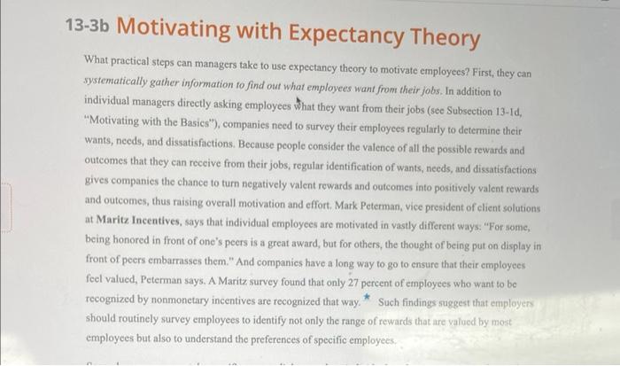 DQ: Chapter 13 Motivation Ch 13 explores