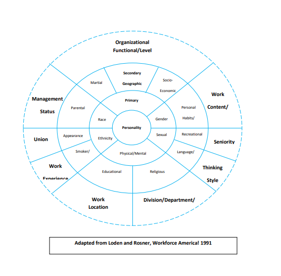 Step One: Look at the Diversity Dimensions Wheel