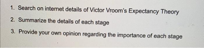 ASAP PLZ 1. Search on internet details of Victor