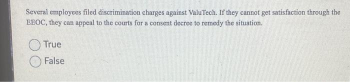HR (EEOC) question Several employees filed