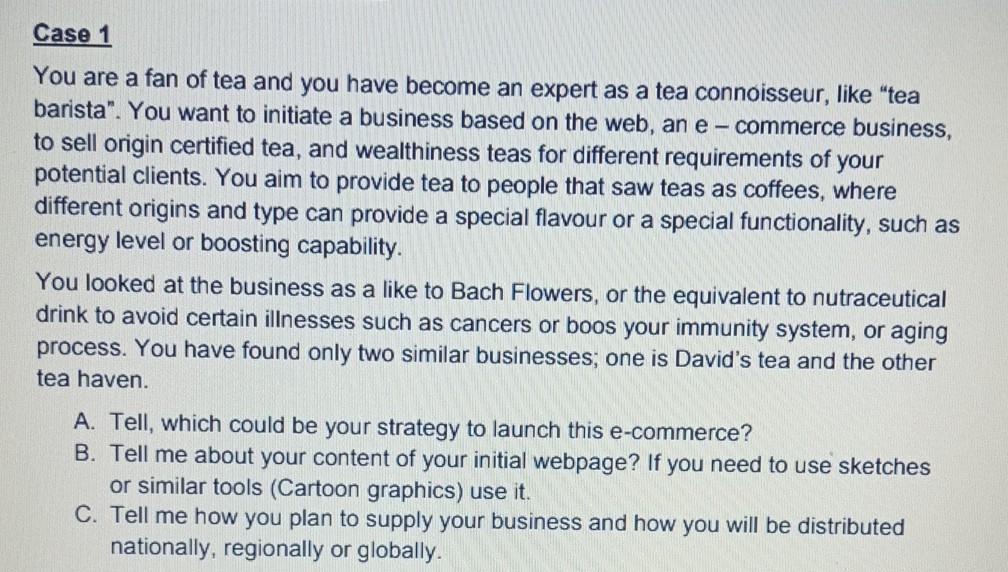 please solve this each case no more than 2 pages