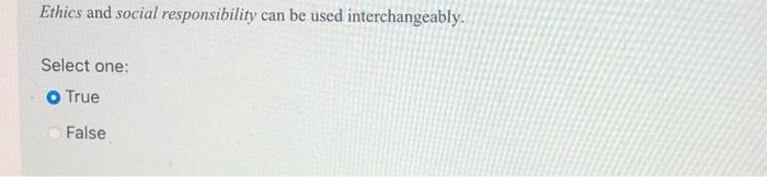 Ethics and social responsibility can be used