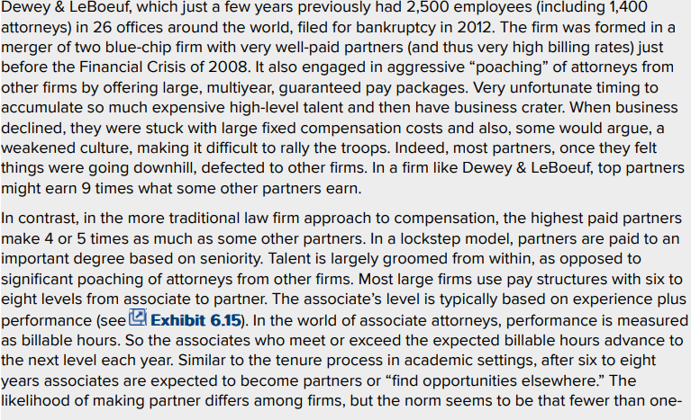 Dewey \& LeBoeut, which just a tew years