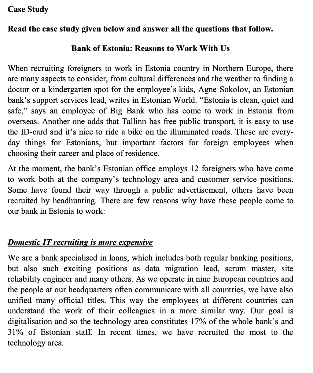 Operations Management Case Study Read the case