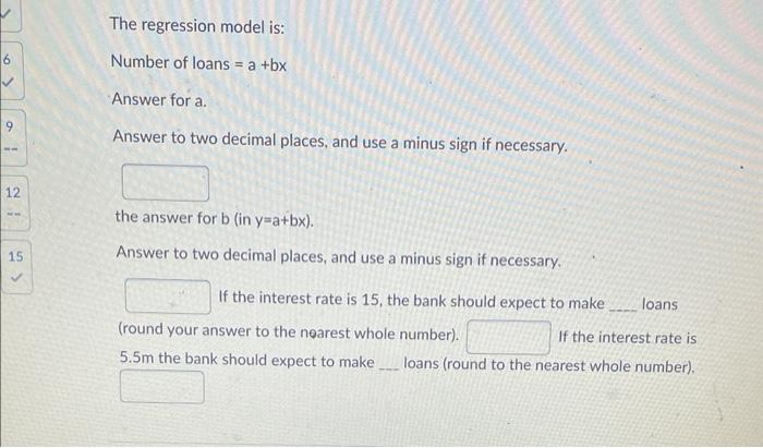 please help! Develop a regression forecast model