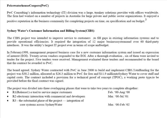 case problems:- Problems-01- Critically analyze