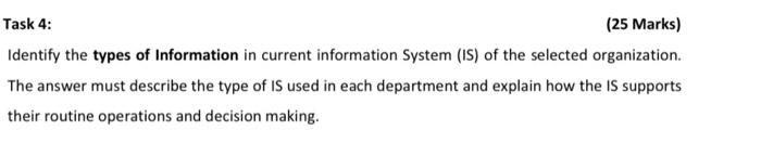 The chosen company: an airline Task 4: (25 Marks)