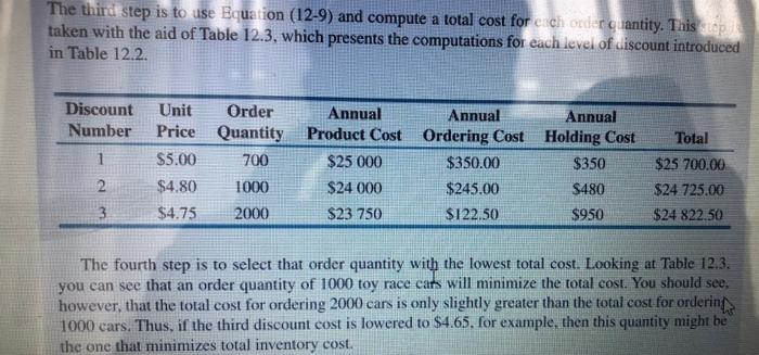 The third step is to use Bquation (12-9) and
