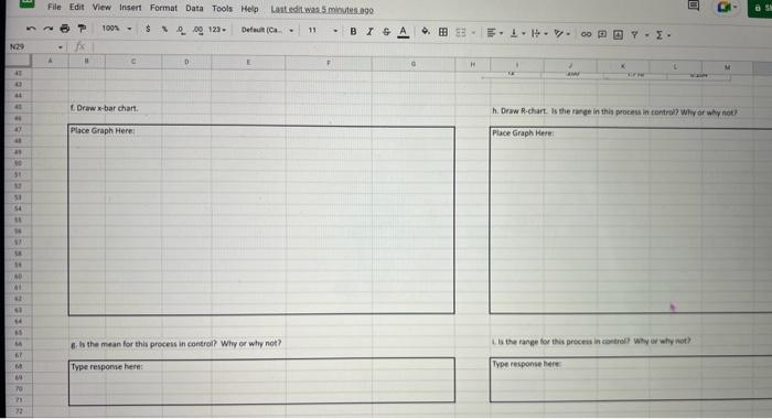The following table contains the measurements of