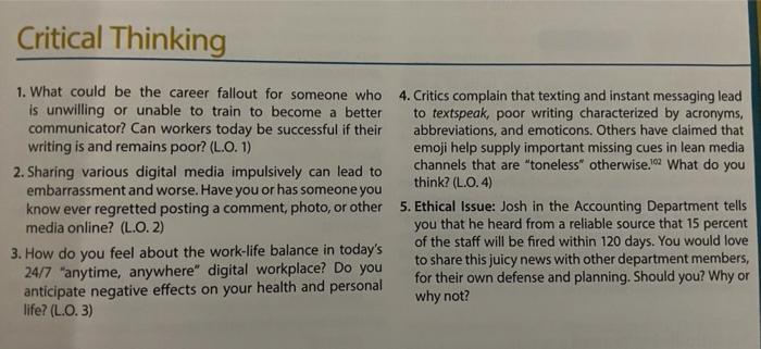 please answer all question on 250 words Critical