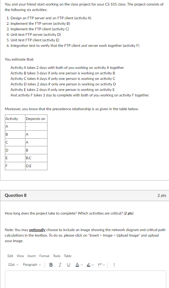 You and your friend start working on the class
