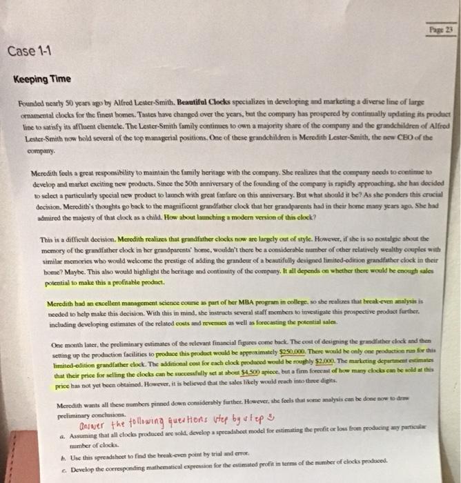 with formula of letter E please Page 23 Case 1-1