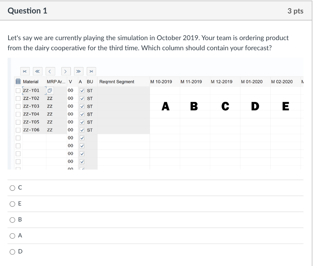 Let's say we are currently playing the simulation