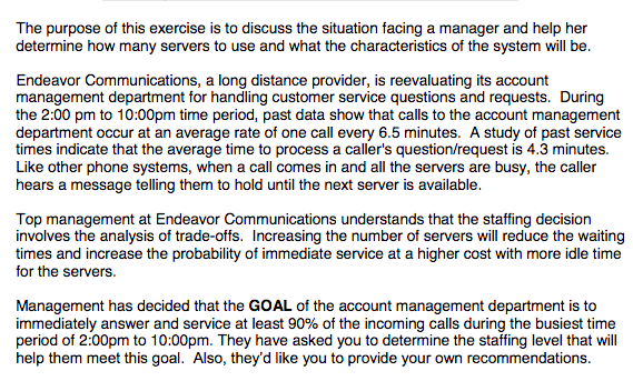 Use cells B2 and B3 to calculate Lambda and Mu.