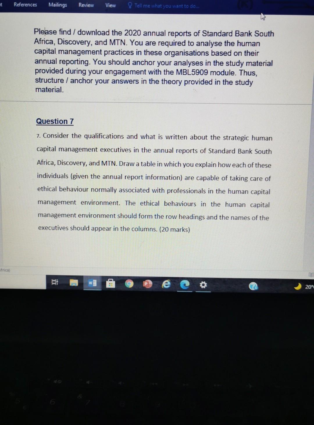 Strategic Human Resource Management It References