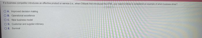 it a business competitor introduces an effective