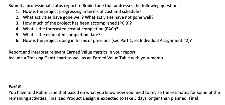 Please include a Microsoft Project attachment as